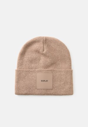 RENO PATCH LOGO BEANIE - Bonnet - taupe gray