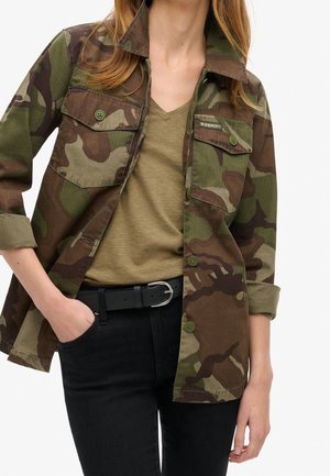 Chaqueta fina - mottled olive