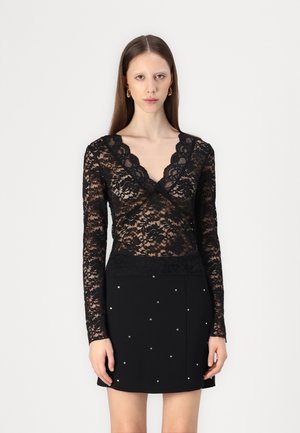 Gina Tricot Pitkähihainen paita - black