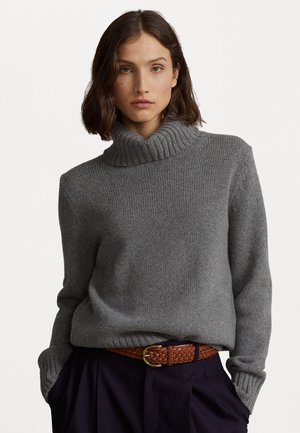 WOOL ROLLNECK JUMPER - Striktrøje - battalion grey heather