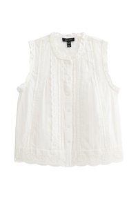 BRODERIE ANGLAISE SLEEVELESS  - Top - white