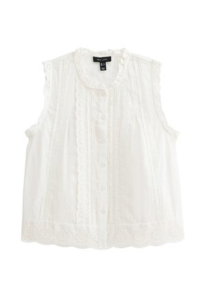 New Look BRODERIE ANGLAISE SLEEVELESS  - Top - white