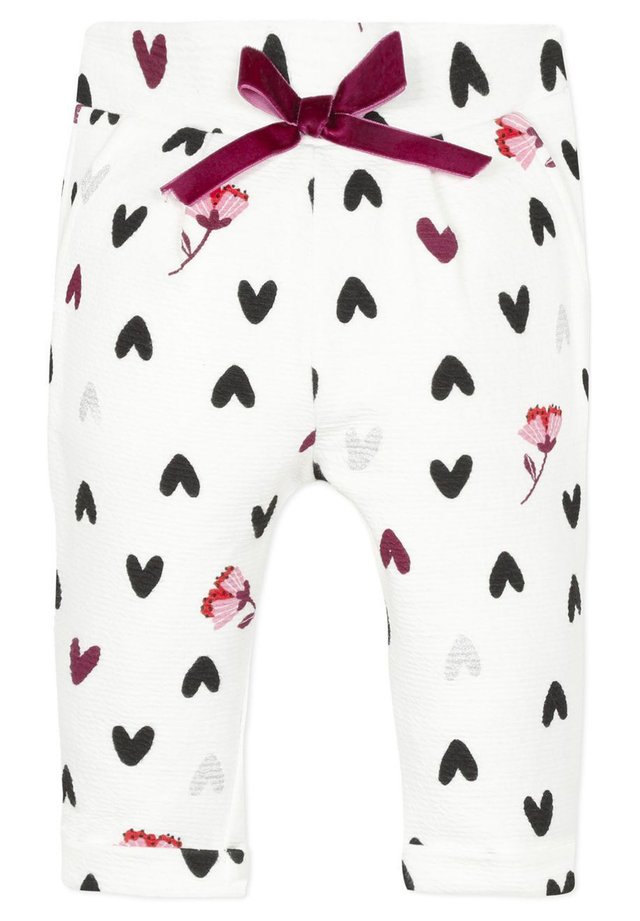 TREGGING INTERLOCK GAUFRÉ - Pantalon de survêtement - ecru