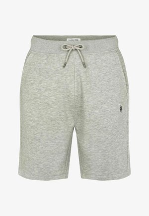 Halli puuvilla segu rõivad, millel on elastne vöökoht, reguleeritav pael, küljetaskud ja väike logo vasakul reiel.