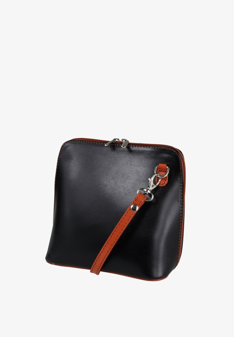 DrachenLeder TOSCANTO - Schoudertas - schwarz braun