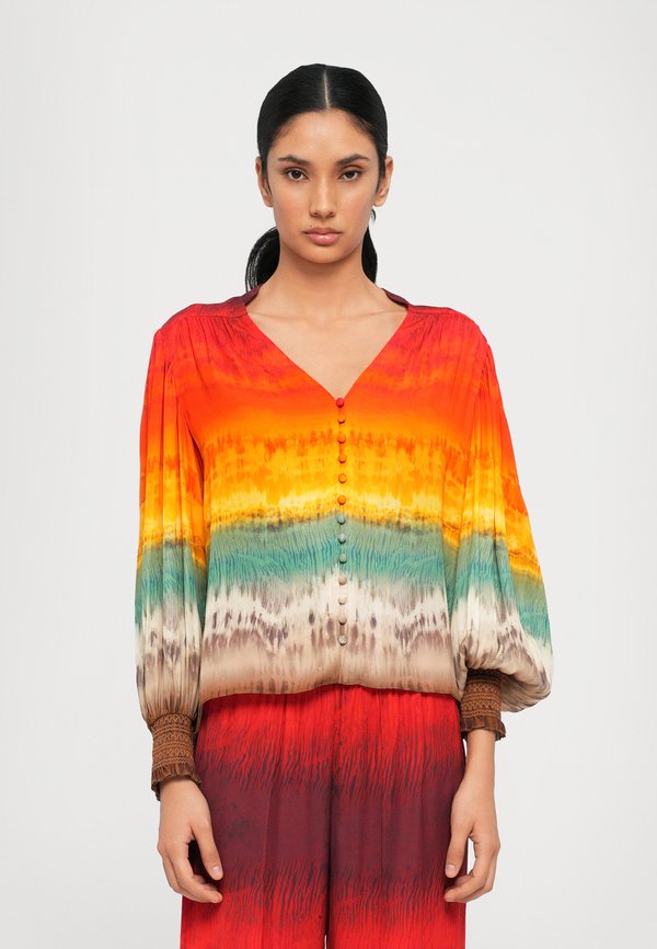 SERENA MANDARIN COLLAR - Bluse - crystal