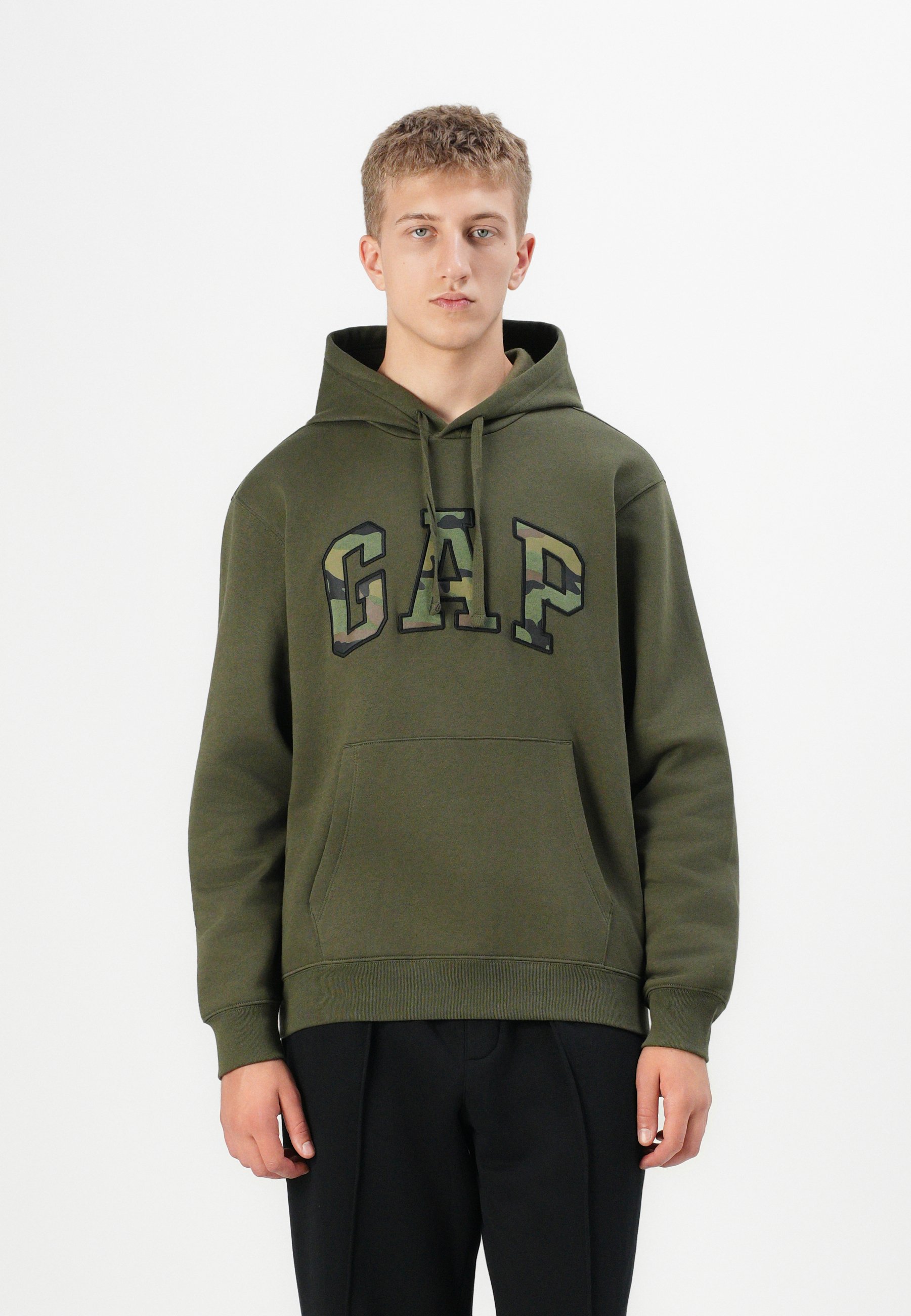 GAP TONAL ARCH - Sweat à capuche - grey heather/gris