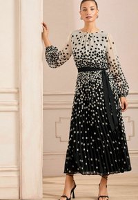 Love & Roses REGULAR FIT - MONO SPOT  MIDI  - Maksi suknelė - black white