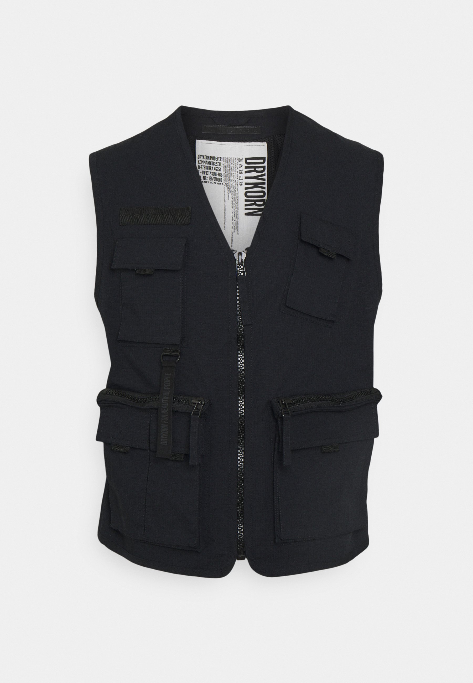 black fishing jacket