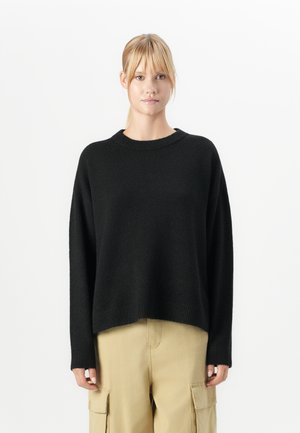 VILOLO O NECK PULLOVER - Pullover - black