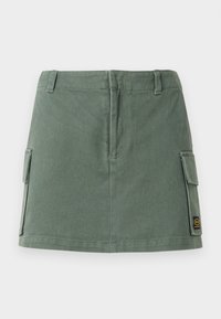 DAYSHIFT SKORT - Denim skirt - fir green