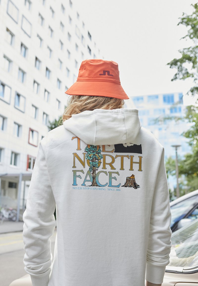 The North Face SEASONAL GRAPHIC HOODIE - Sweatshirt - gardenia white/off- white - Zalando.co.uk