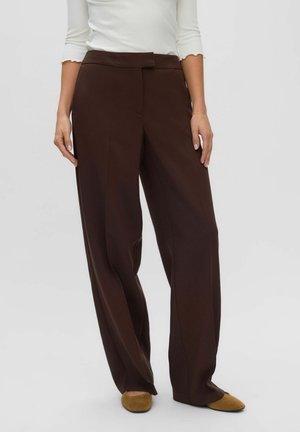Vero Moda, VMMAGNOLIA MW WIDE PANT NOOS - Pantalon classique - coffee bean
