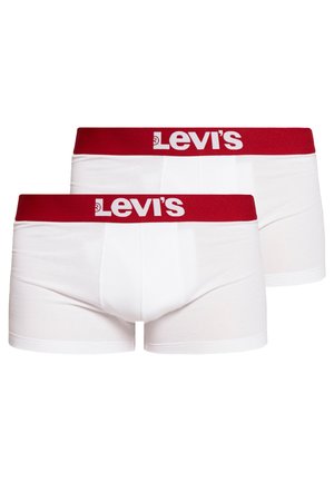 Levi's® SOLID BASIC TRUNK 2 PACK - Kurze Boxershorts - white/white