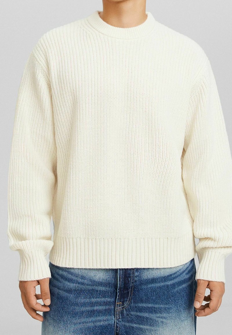 Bershka Pullover - white