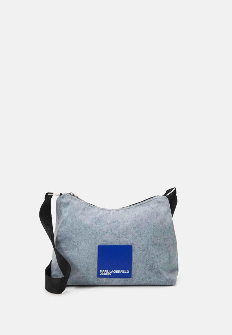 Karl Lagerfeld Jeans LARGE HOBO BAG Across body bag acid light blue