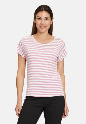STREIFEN - Print T-shirt - pink white