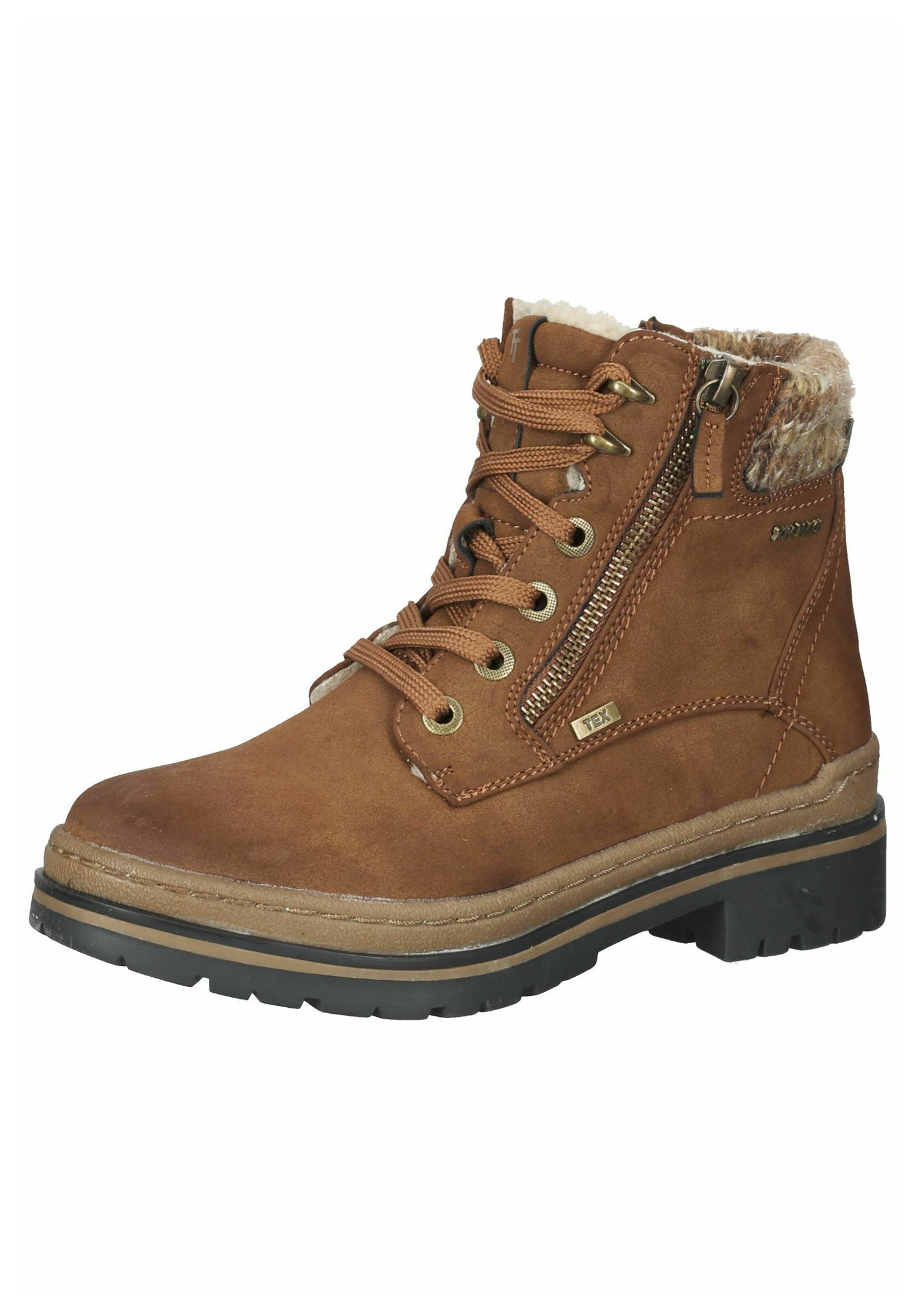 TOM TAILOR Stivaletti stringati - whisky/marrone scuro - Zalando.it