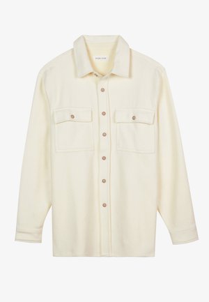 Pier One BRUSHED COTTON OVERSHIRT - Shirt - off white
