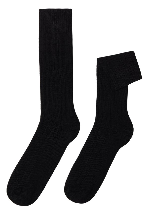 SHORT RIBBED - Socken
