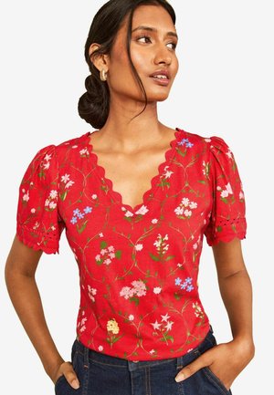 Love & Roses, - T-shirt z nadrukiem