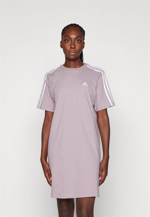 ESSENTIALS 3 STRIPES SINGLE BOYFRIEND TEE DRESS - Jerseyjurk - preloved fig