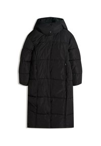 LONG HOODED  PUFFER  - Talvitakki - black
