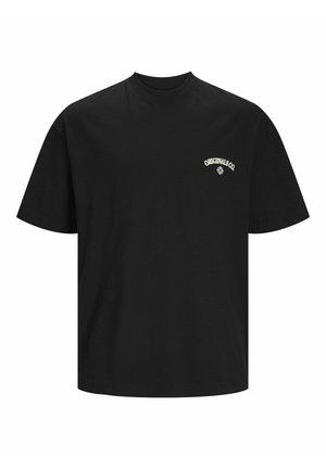 JORSANTORINI BACK SS CREW NECK  - Apdrukāts T-krekls - black