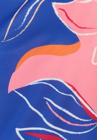 Damart FLEURI DEVANT - Camiseta estampada - bleu fleuri