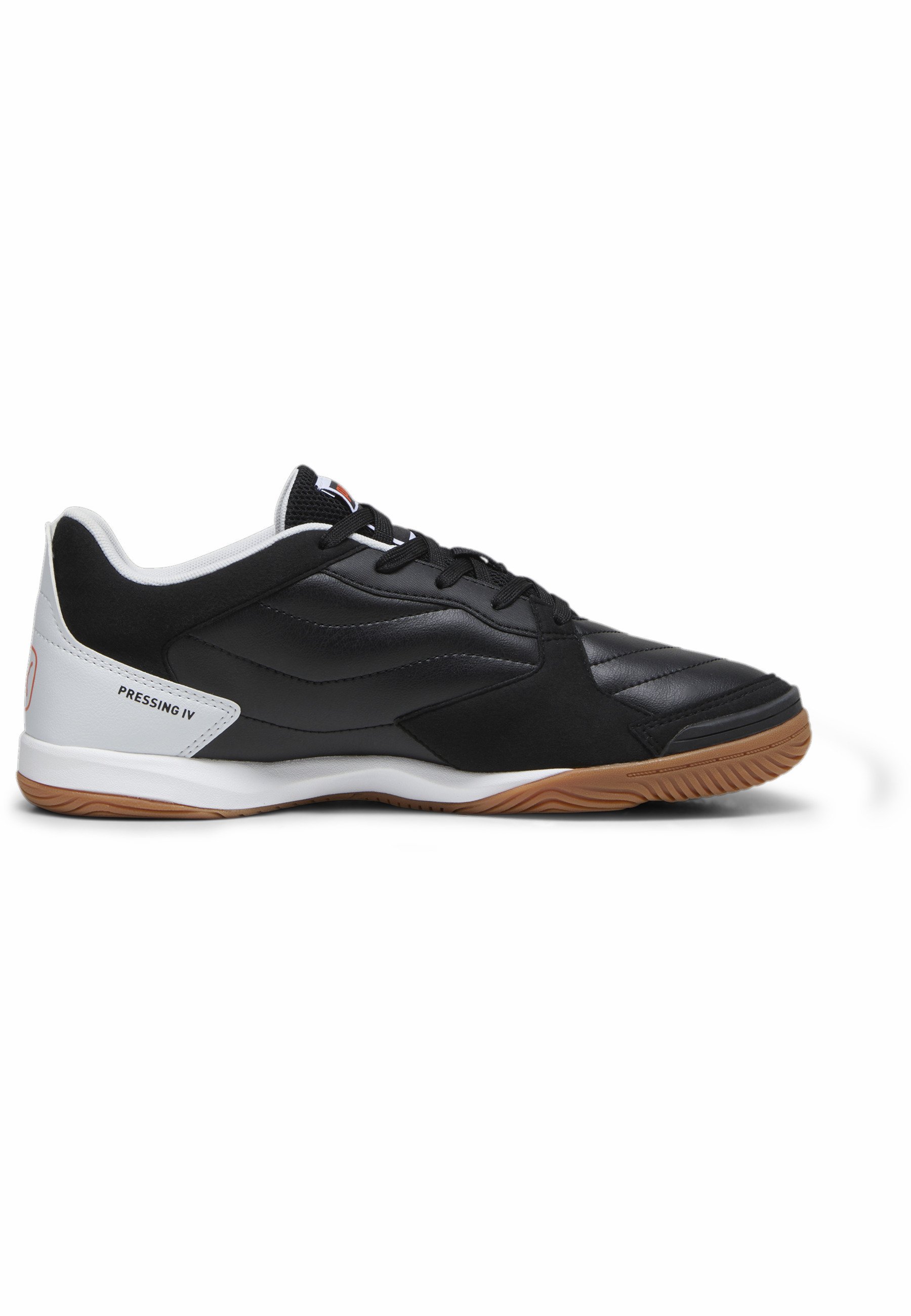 Puma PRESSING IV FUTSAL - Chaussures de foot en salle - black flame flicker  silver mist/noir - ZALANDO.FR