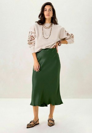 MIT STICKEREI - Sweatshirt - beige