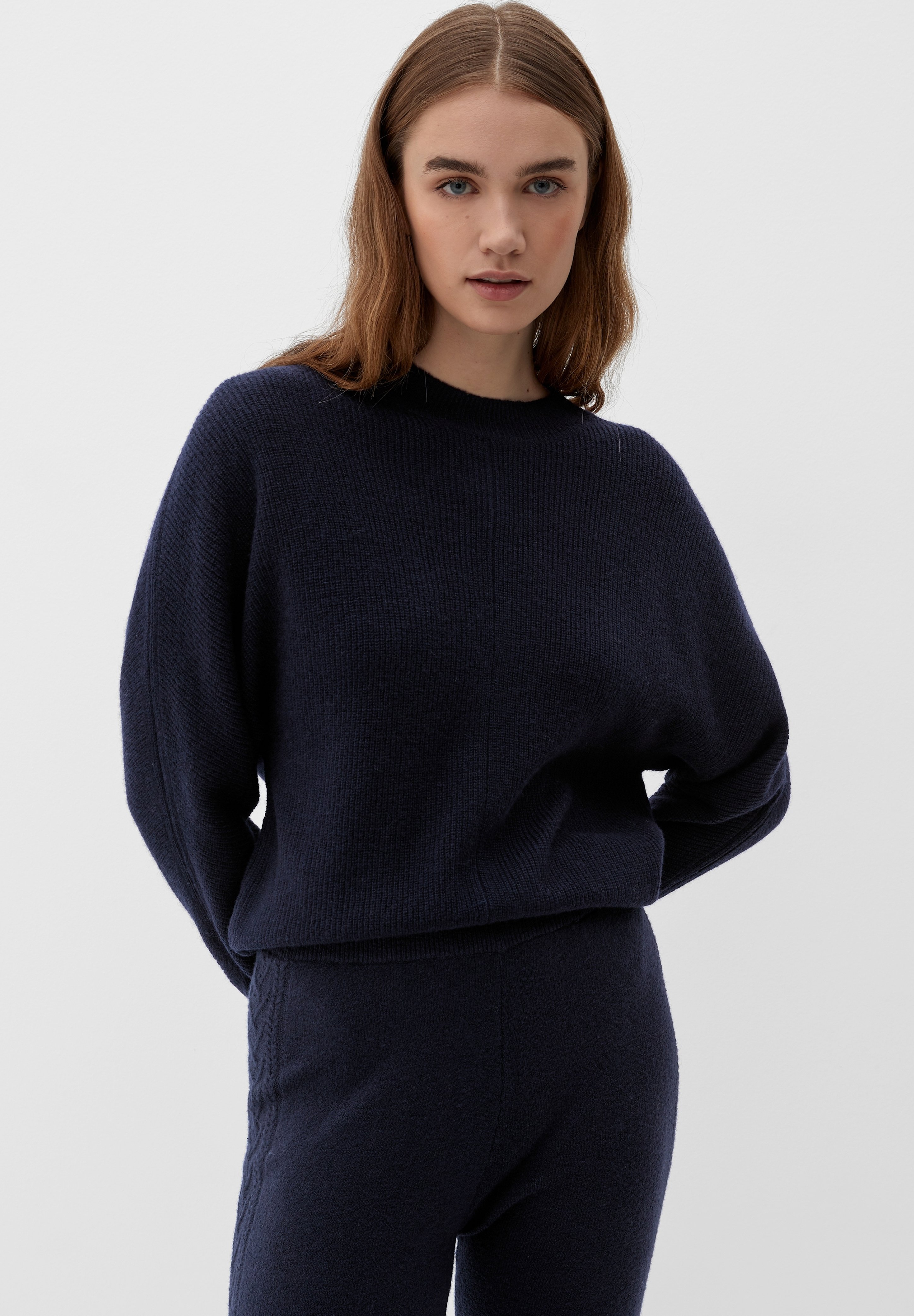 Koton Damen Crop Pullover Mit Mesh-Einsätzen Und U-Boot-Ausschnitt – Bequemer Sweater In Größe XL, Farbe Ecru