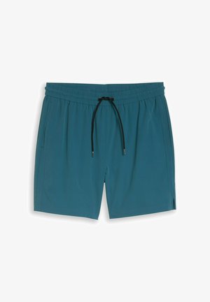 TOM TAILOR DENIM, TOM TAILOR DENIM HOSEN & CHINO ULTRALIGHT RELAXED FIT SHORTS - Shorts - tide petrol