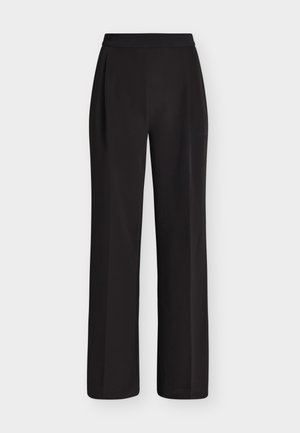 KARL LAGERFELD, CONTRAST DETAIL CADY PANTS - Παντελόνι - black