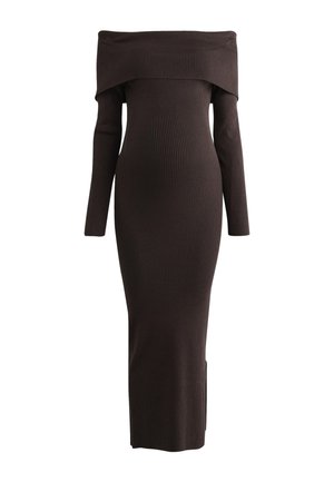 Rochie tricotată - chocolate brown