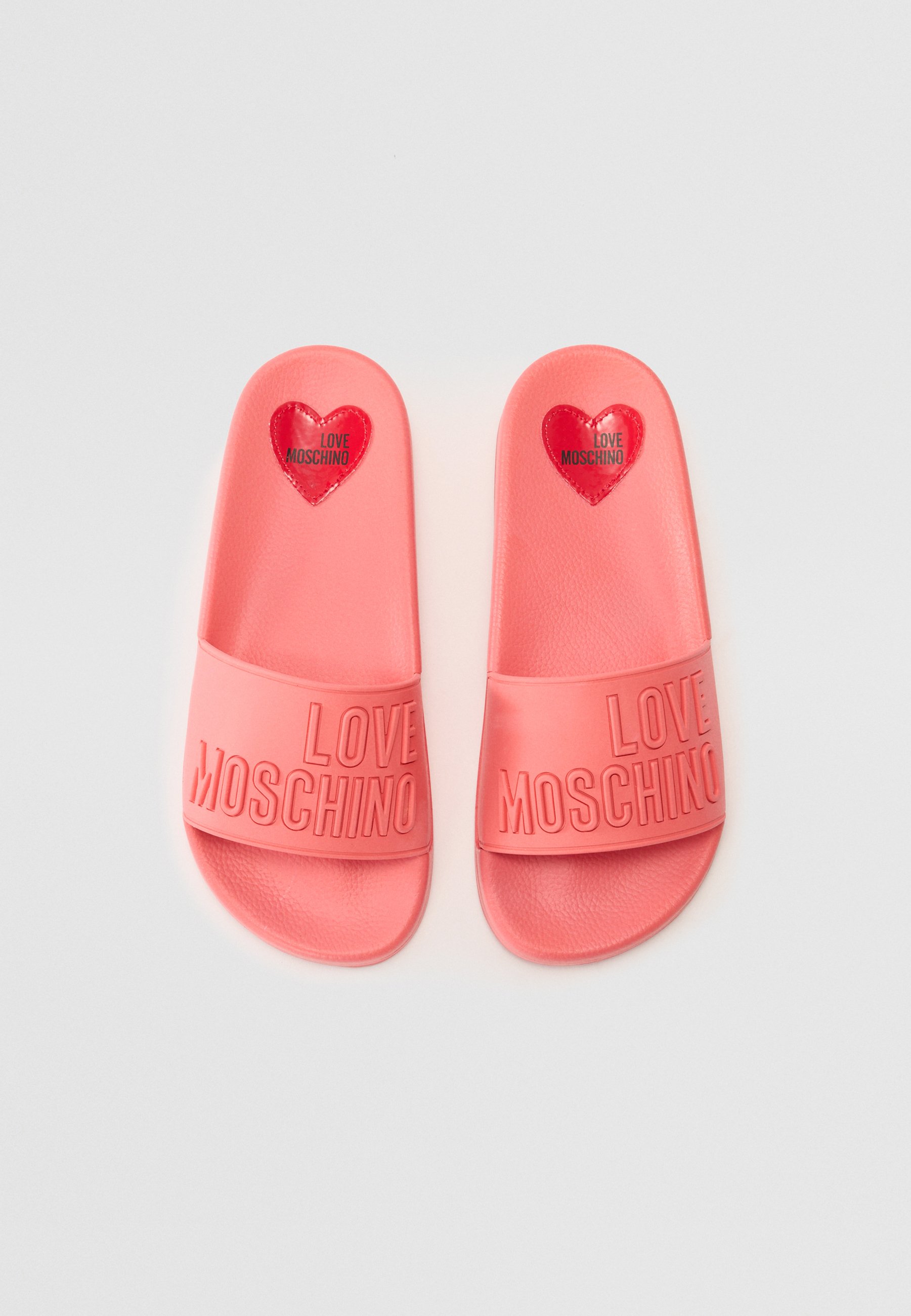 Love Moschino Pool slides - coral/pink - Zalando.co.uk
