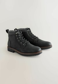 REGULAR FIT - LINED TRIM - Zimné čižmy - black