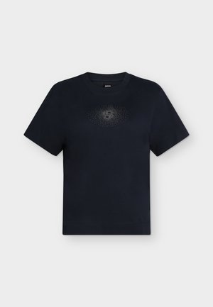 BOSS, ELPHA PLACED - Βασικό μπλουζάκι - dark blue