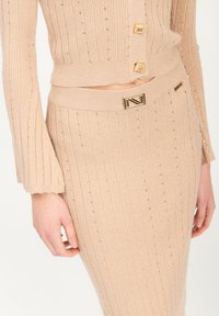 INFLUENCER Jupe crayon - beige