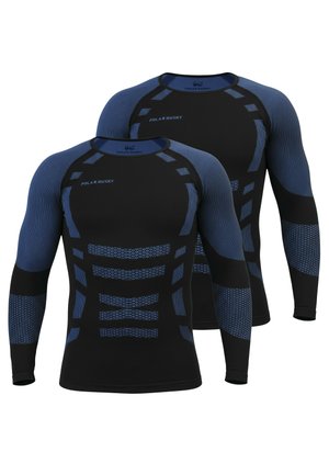 2 PACK - Unterhemd/-shirt - blau /chwarz