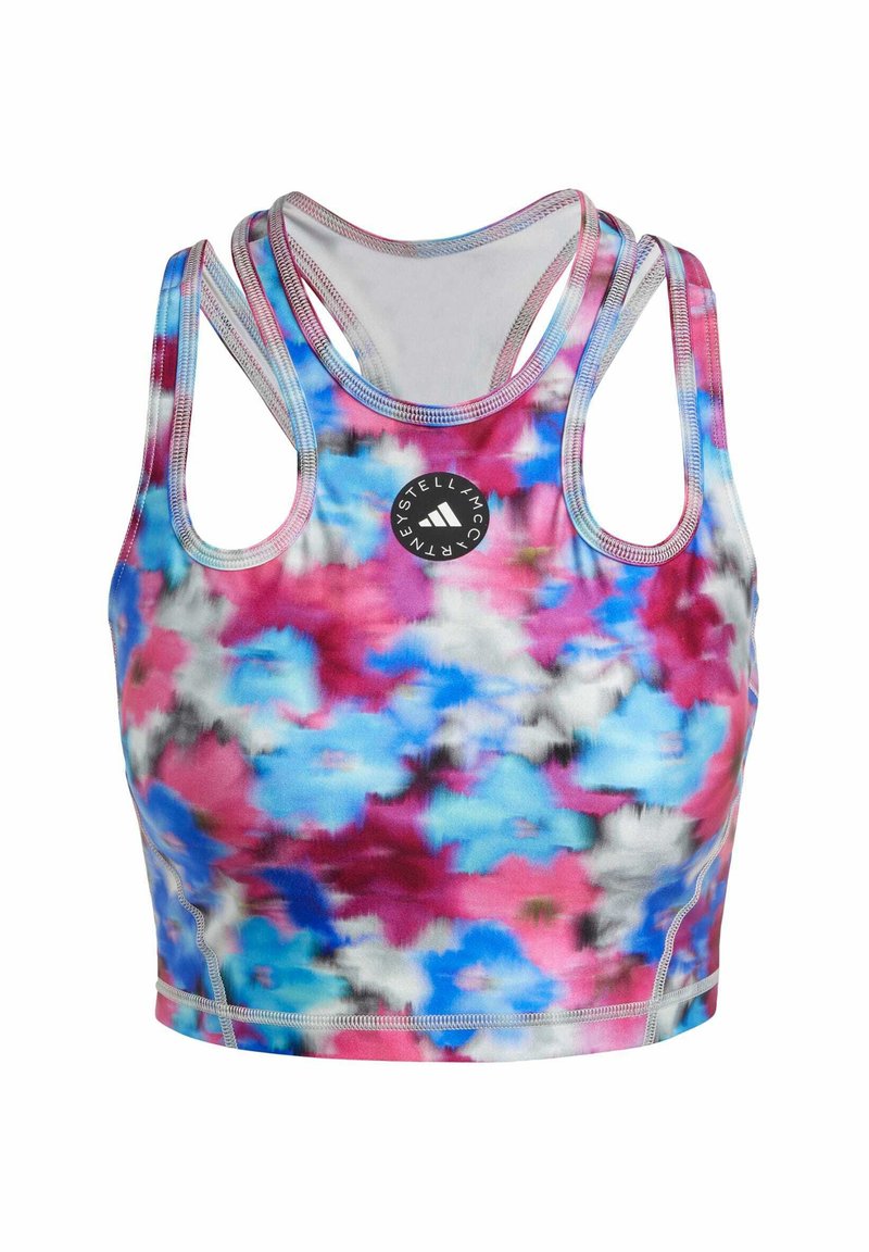 adidas by stella mccartney Sport-bh met light support blauw adidas by stella mccartney Sport-bh met light support blauw