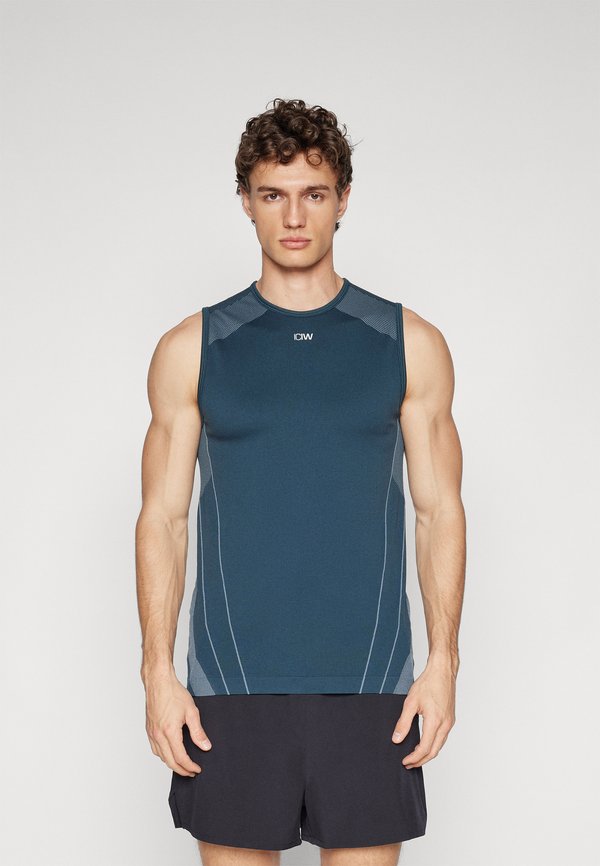 SCULPT SEAMLESS TANK - Top - dark dusty teal