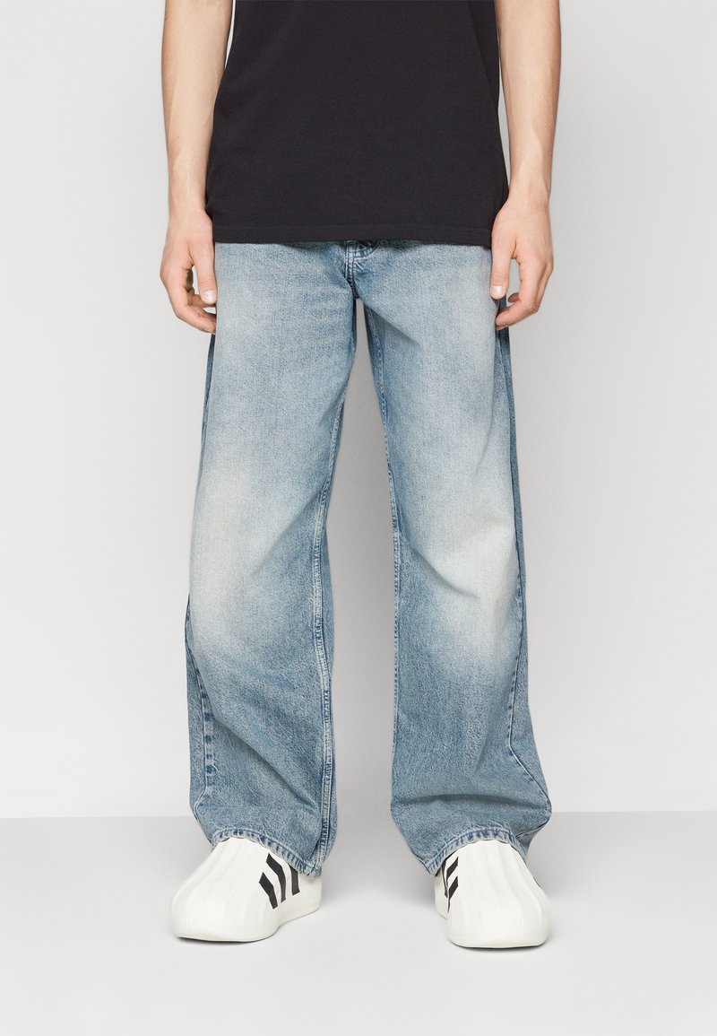 Karl Lagerfeld Jeans BAGGY - Φαρδύ τζιν - green cast blue