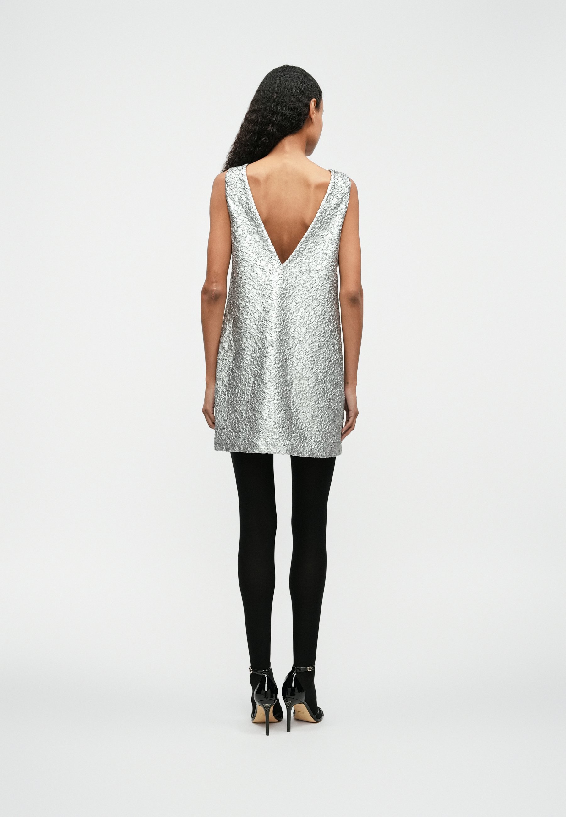 kate spade new york BOW BACK SHIFT DRESS - Cocktail dress / Party dress -  silver-coloured - Zalando.co.uk