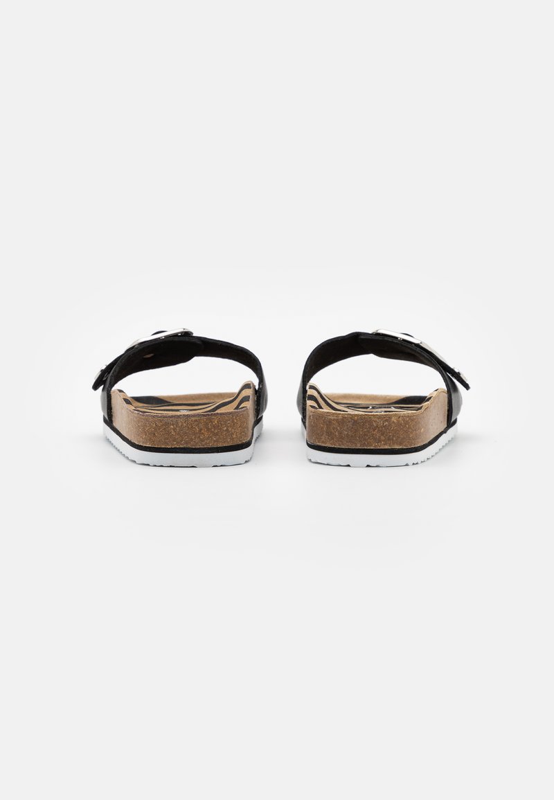 Damen Flache Pantoletten | TOM TAILOR Pantolette flach black/schwarz - JX89574 Damen Flache Pantoletten | TOM TAILOR Pantolette flach black/schwarz - JX89574