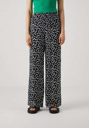 Trousers - black/white