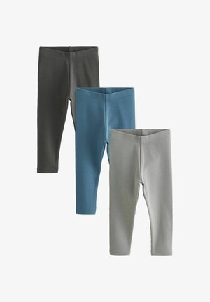 3 PACK - Leggings - Pantaloni - blue charcoal