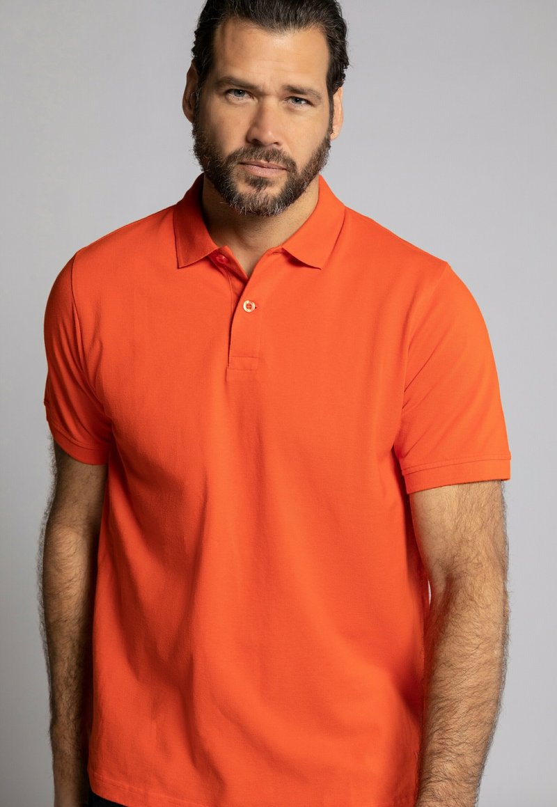 JP1880 GROSSE GRÖSSEN BIS 8XL KNOPFLEISTE - Polotričko - oranjerood