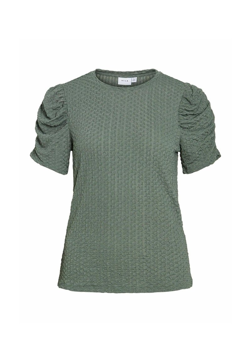 Vila Blouse groen gemêleerd Vila Blouse groen gemêleerd