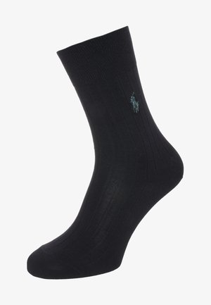 RIBBED TROUSER SOCKS - Calcetines - black